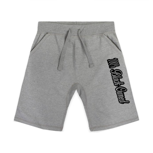 100%-black-owned-script-shorts-a. grey-black