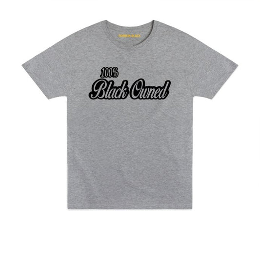 100%-black-owned-script-t-shirt-a. grey-black