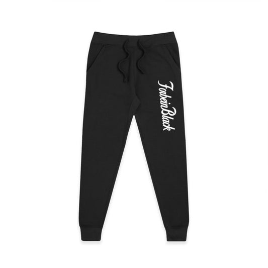 Forbein Black Signature Logo Jogger-Black