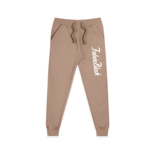 Forbein Black Signature Logo Jogger Khaki