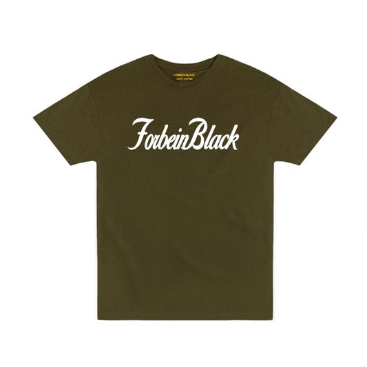 forbein-black- signature-t-shirt-military green and white