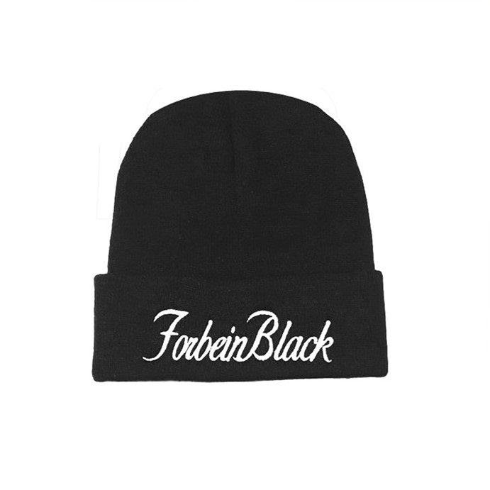 signature forbein black cuffed-beanie-black